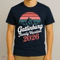 Gatlinburg Family Vacation 2026 Vintage Mountains T-Shirt thumb 3
