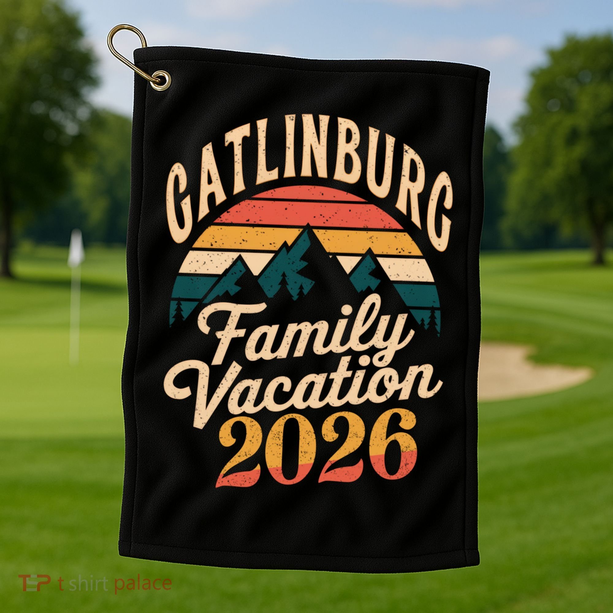 Gatlinburg Family Vacation 2026 Golf Towel