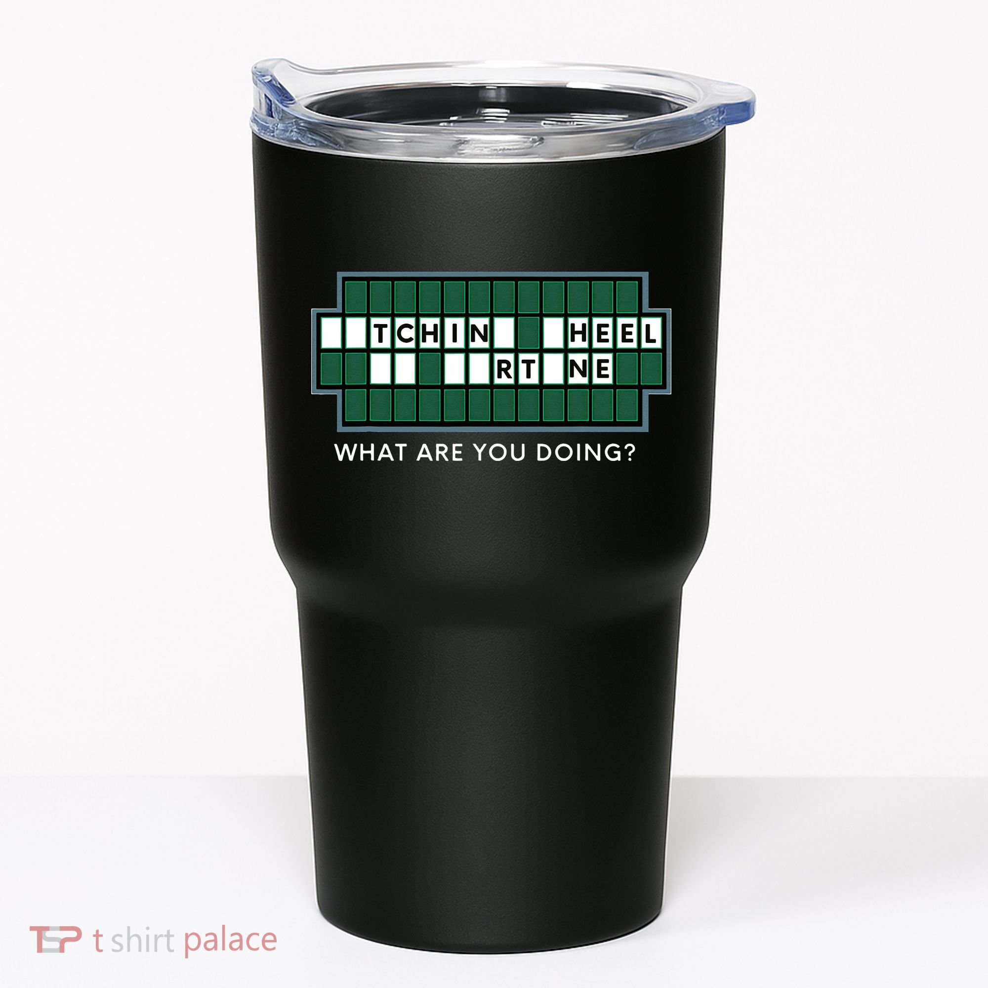Gift for Wheel and Game Show Lovers, Fortune Word Puzzles Tumbler