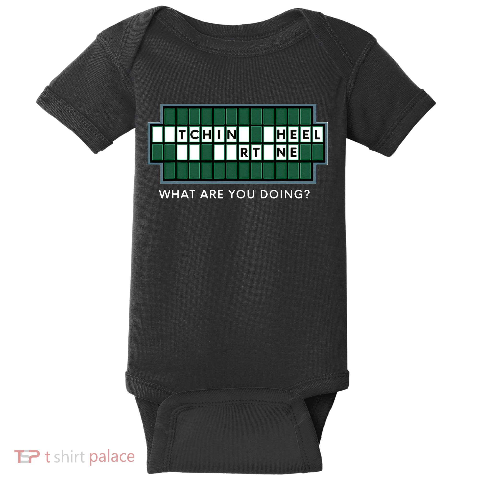 Gift for Wheel and Game Show Lovers, Fortune Word Puzzles Baby Bodysuit