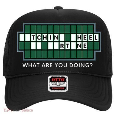Gift for Wheel and Game Show Lovers, Fortune Word Puzzles Hat