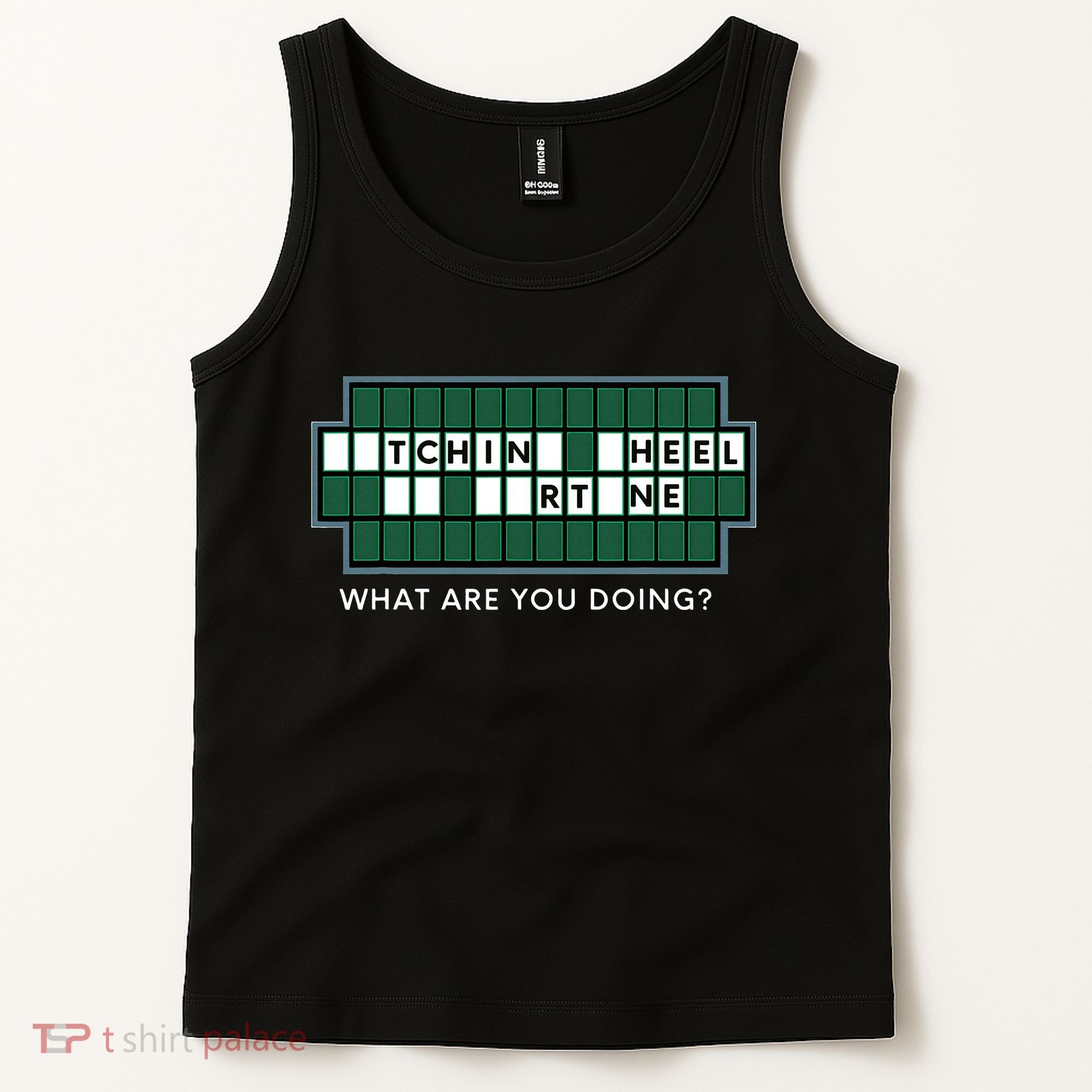 Gift for Wheel and Game Show Lovers, Fortune Word Puzzles Tank Top