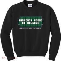 Gift for Wheel and Game Show Lovers, Fortune Word Puzzles Kids Sweatshirt thumb 0