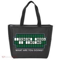 Gift for Wheel and Game Show Lovers, Fortune Word Puzzles Tote Bag thumb 0