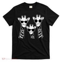 Giraffes family with sunglasses - Giraffe T-Shirt thumb 0