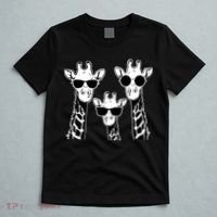Giraffes family with sunglasses - Giraffe T-Shirt thumb 5