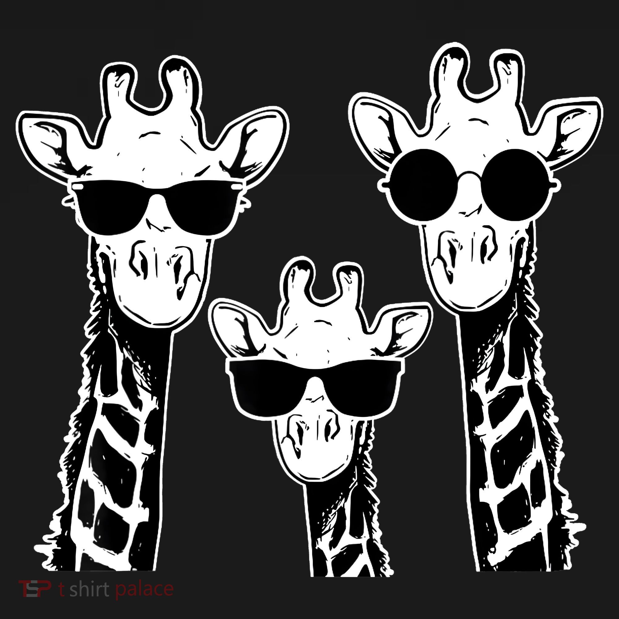 Giraffes family with sunglasses - Giraffe Women's Hoodie