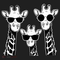 Giraffes family with sunglasses - Giraffe Hat thumb 2
