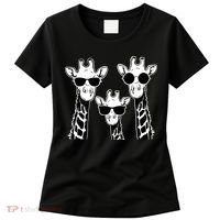 Giraffes family with sunglasses - Giraffe Women's T-Shirt thumb 0
