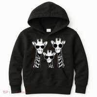 Giraffes family with sunglasses - Giraffe Kids Hoodie thumb 0
