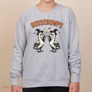 Goosebumps Funny Witch Goose Bumps Puns Halloween Women's Sweatshirt
