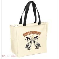 Goosebumps Funny Witch Goose Bumps Puns Halloween Tote Bag thumb 2