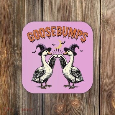 Goosebumps Funny Witch Goose Bumps Puns Halloween Coaster