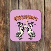 Goosebumps Funny Witch Goose Bumps Puns Halloween Coaster thumb 0