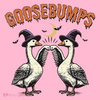 Goosebumps Funny Witch Goose Bumps Puns Halloween Coaster thumb 2