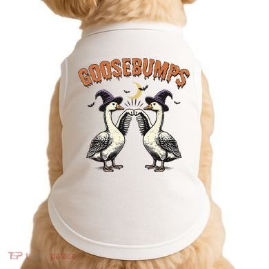Goosebumps Funny Witch Goose Bumps Puns Halloween Doggie Tank