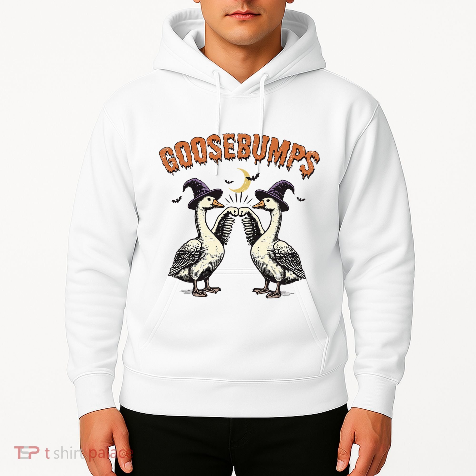 Goosebumps Funny Witch Goose Bumps Puns Halloween Hoodie