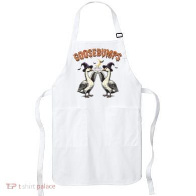 Goosebumps Funny Witch Goose Bumps Puns Halloween Apron