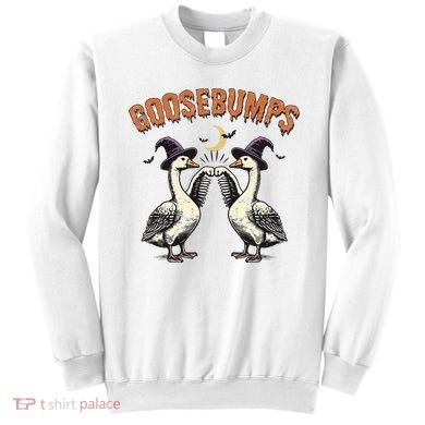 Goosebumps Funny Witch Goose Bumps Puns Halloween Sweatshirt