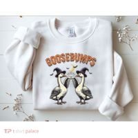 Goosebumps Funny Witch Goose Bumps Puns Halloween Sweatshirt thumb 2