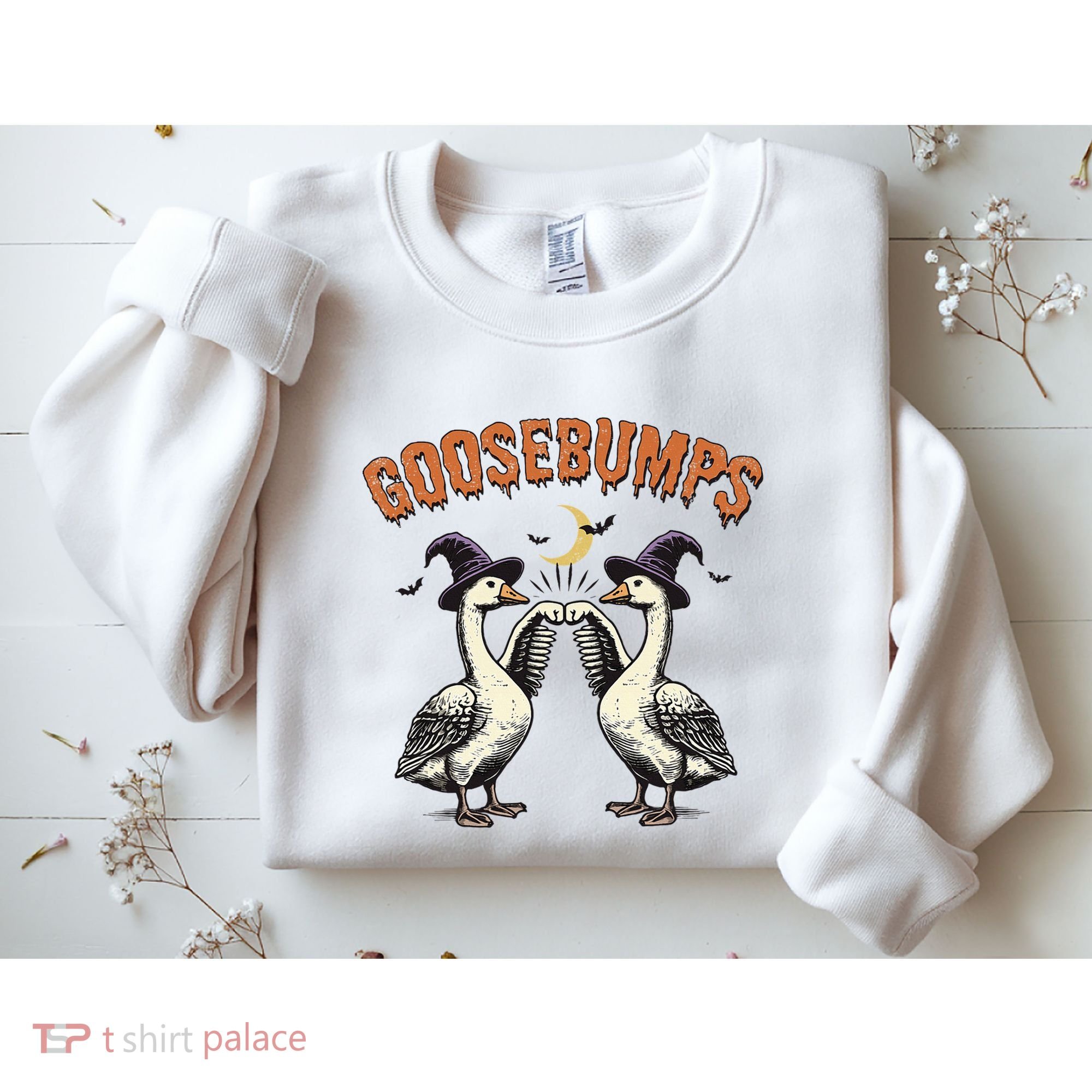 Goosebumps Funny Witch Goose Bumps Puns Halloween Sweatshirt