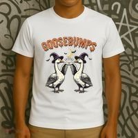 Goosebumps Funny Witch Goose Bumps Puns Halloween T-Shirt thumb 3