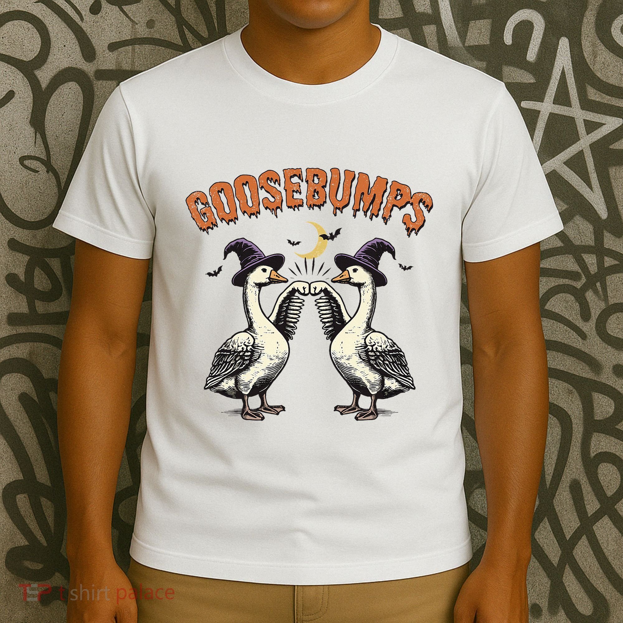 Goosebumps Funny Witch Goose Bumps Puns Halloween T-Shirt