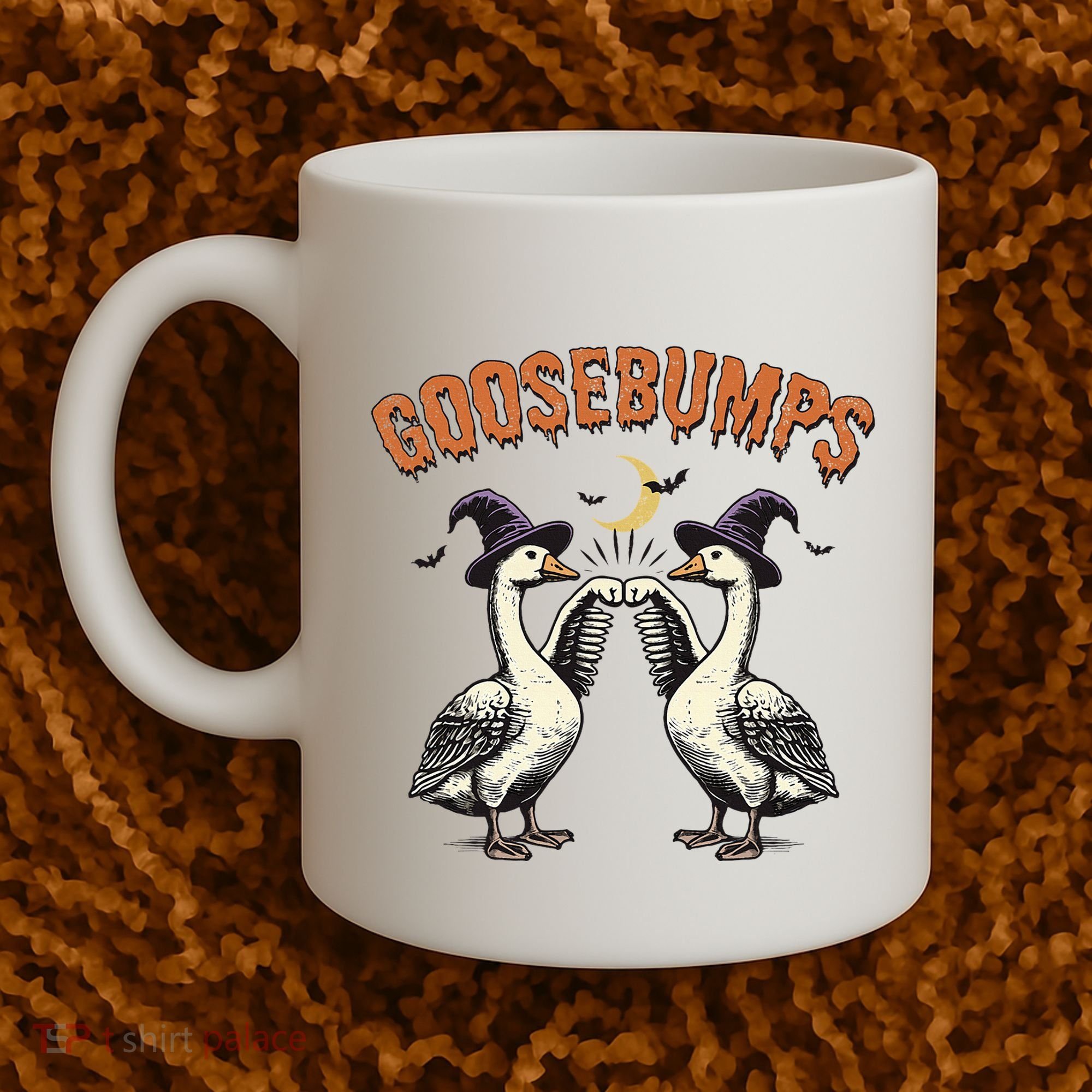 Goosebumps Funny Witch Goose Bumps Puns Halloween Coffee Mug