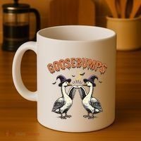 Goosebumps Funny Witch Goose Bumps Puns Halloween Coffee Mug thumb 4