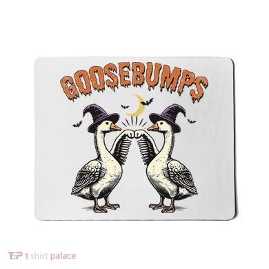 Goosebumps Funny Witch Goose Bumps Puns Halloween Mousepad