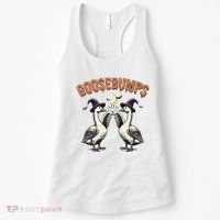 Goosebumps Funny Witch Goose Bumps Puns Halloween Women's Tank Top thumb 0