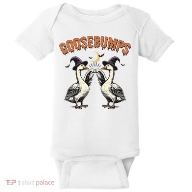 Goosebumps Funny Witch Goose Bumps Puns Halloween Baby Bodysuit