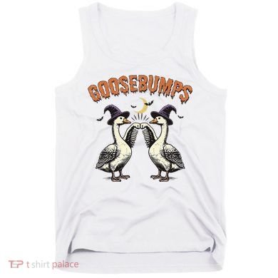 Goosebumps Funny Witch Goose Bumps Puns Halloween Tank Top