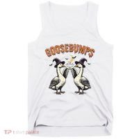 Goosebumps Funny Witch Goose Bumps Puns Halloween Tank Top thumb 0