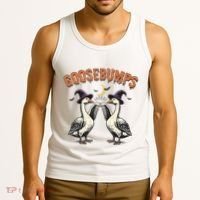 Goosebumps Funny Witch Goose Bumps Puns Halloween Tank Top thumb 3