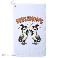 Goosebumps Funny Witch Goose Bumps Puns Halloween Golf Towel thumb 0