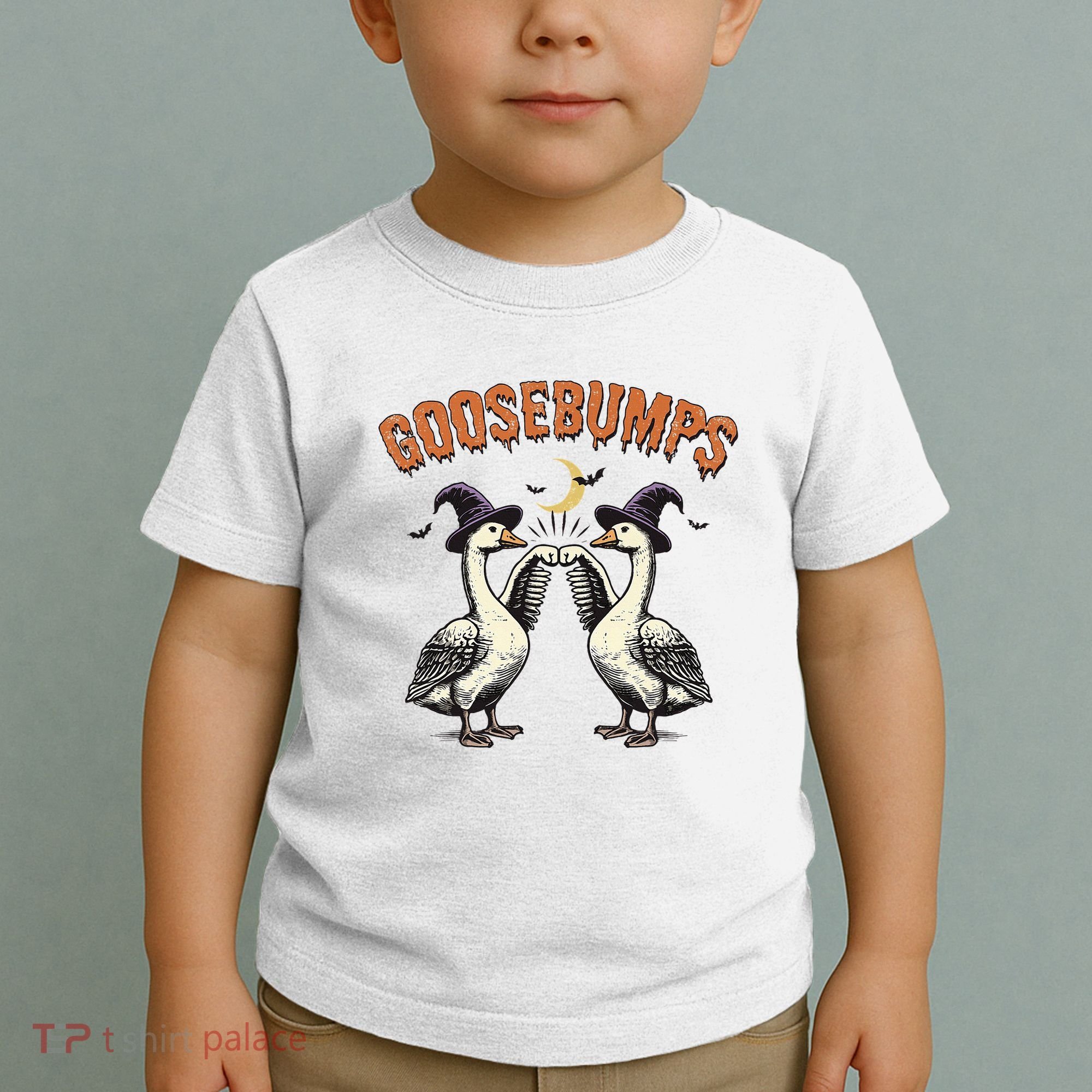 Goosebumps Funny Witch Goose Bumps Puns Halloween Toddler T-Shirt