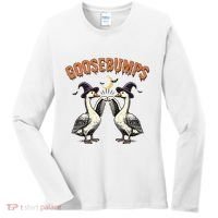 Goosebumps Funny Witch Goose Bumps Puns Halloween Women's Long Sleeve Shirt thumb 0