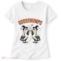 Goosebumps Funny Witch Goose Bumps Puns Halloween Women's T-Shirt thumb 0