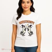 Goosebumps Funny Witch Goose Bumps Puns Halloween Women's T-Shirt thumb 4