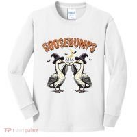 Goosebumps Funny Witch Goose Bumps Puns Halloween Kids Long Sleeve Shirt thumb 0