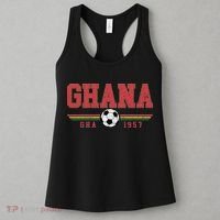 Ghana GHA 1957 Futbol World Soccer Crest  Women's Tank Top thumb 3