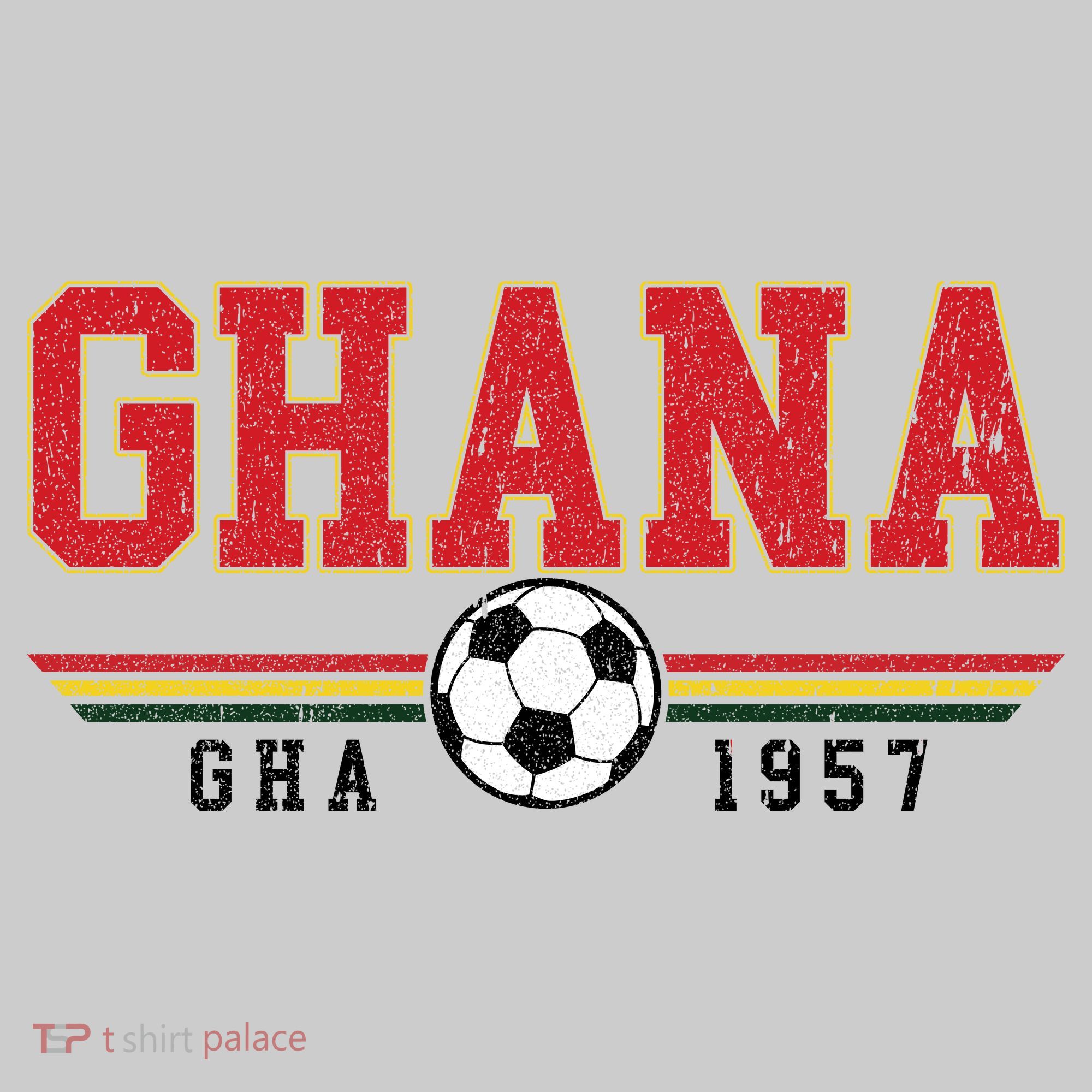 Ghana GHA 1957 Futbol World Soccer Crest  T-Shirt