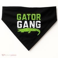 Gator Gang Alligator Heartbeat Zookeeper Crocodile Lover USA-Made Doggie Bandana thumb 0