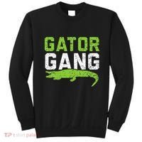 Gator Gang Alligator Heartbeat Zookeeper Crocodile Lover Sweatshirt thumb 0