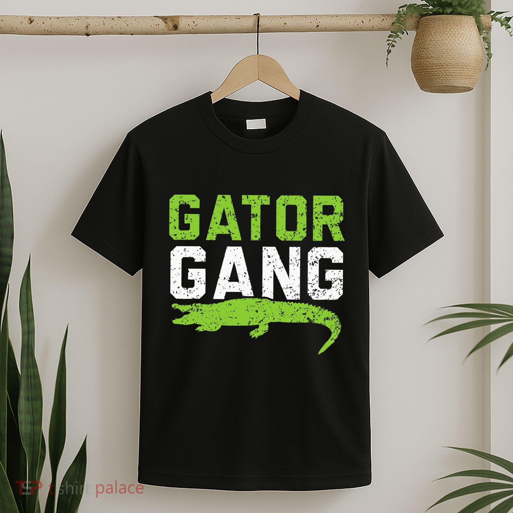 Gator Gang Alligator Heartbeat Zookeeper Crocodile Lover T-Shirt