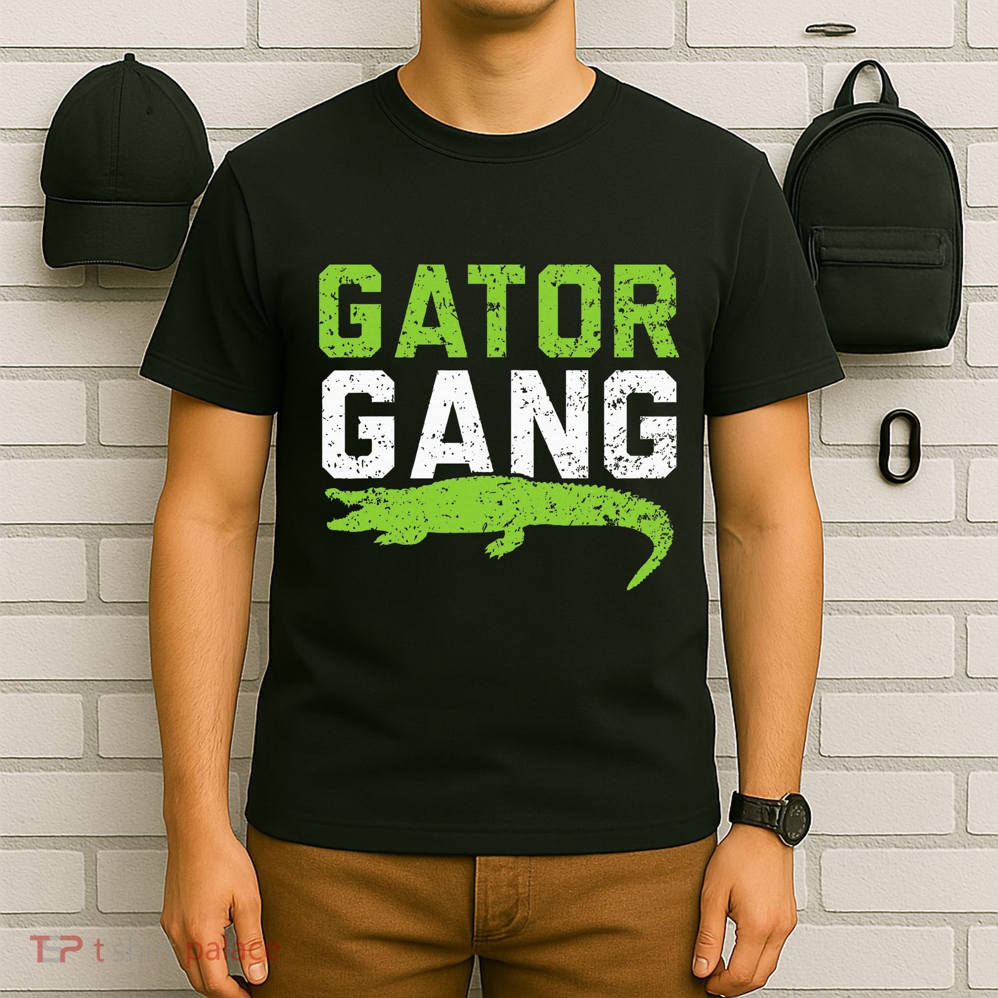 Gator Gang Alligator Heartbeat Zookeeper Crocodile Lover T-Shirt