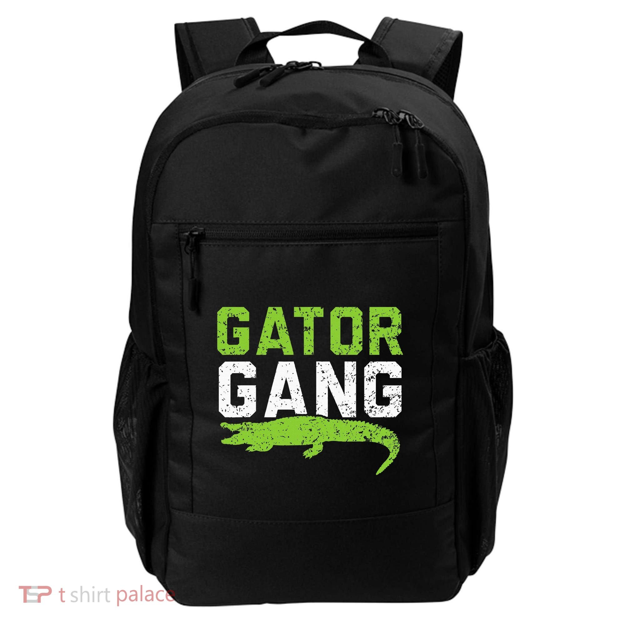 Gator Gang Alligator Heartbeat Zookeeper Crocodile Lover Backpack