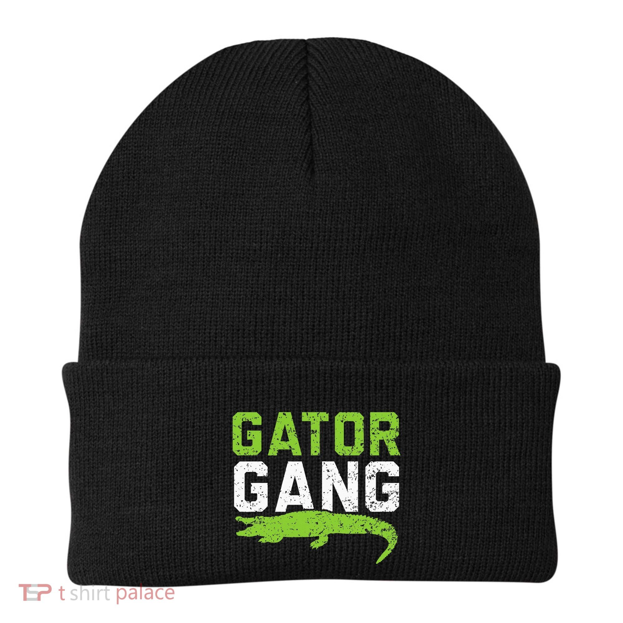 Gator Gang Alligator Heartbeat Zookeeper Crocodile Lover Beanie