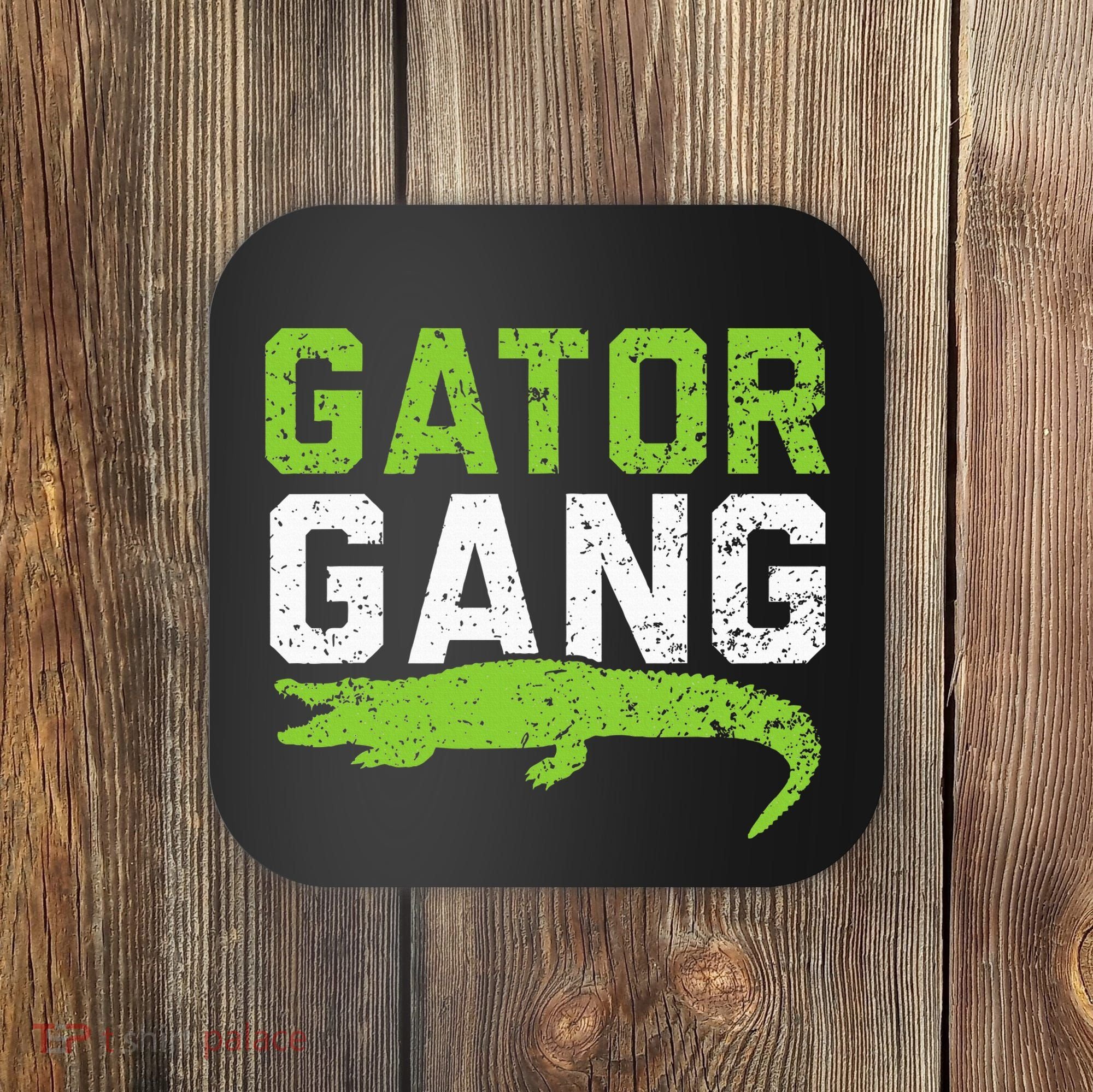 Gator Gang Alligator Heartbeat Zookeeper Crocodile Lover Coaster